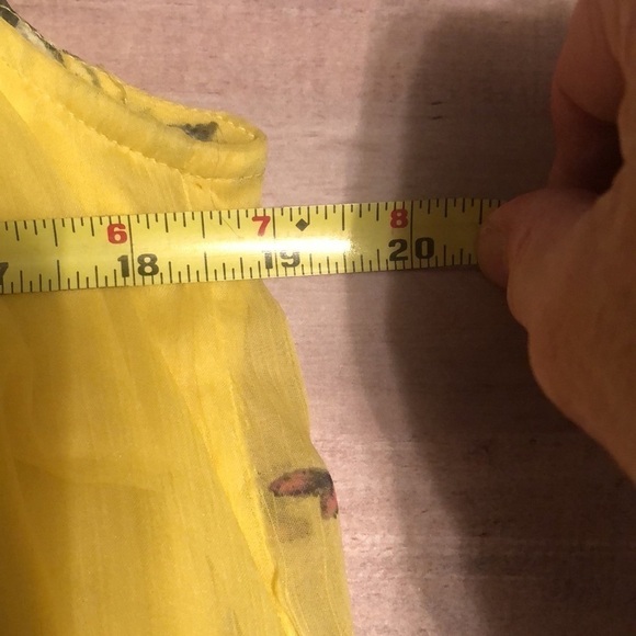 Vero Moda sleeveless top. Yellow, sz lg - Picture 7 of 7